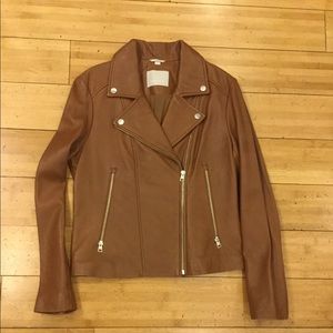 Soia and kyo brown leather jacket